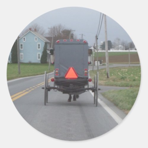 Amish Buggy Sticker
