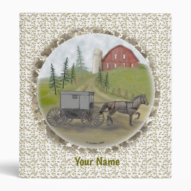 Amish Buggy Visiting Binder (Front)