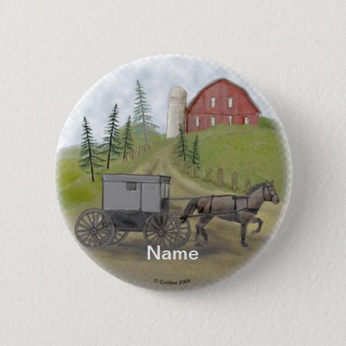 Amish Buggy Visiting pin