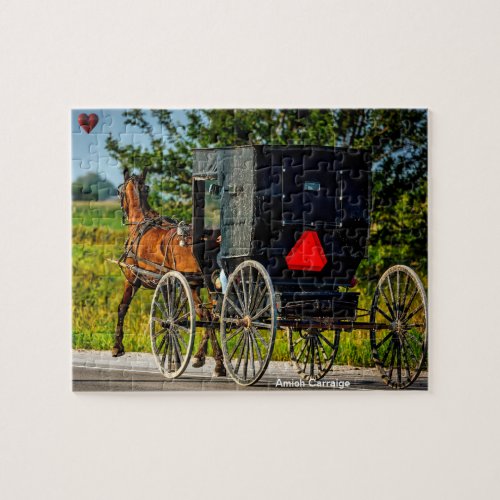 Amish Carraige Jigsaw Puzzle