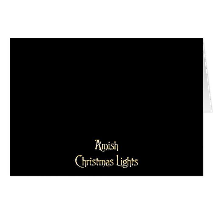 Amish Christmas Lights Greeting Card