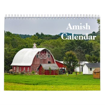 Amish Country 2024 Calendar by sunbuds at Zazzle