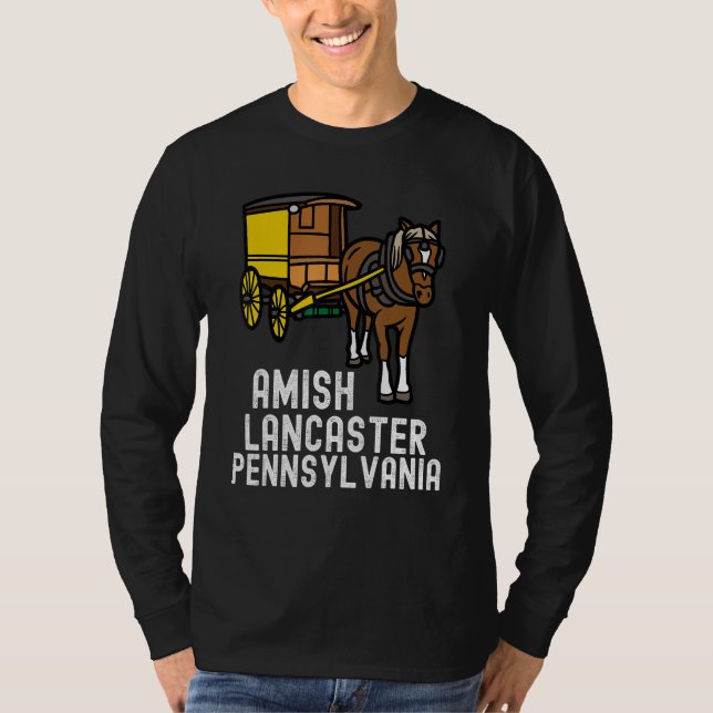 Amish Country Pennsylvania  Horse And Carriage 2 T-Shirt (Front)