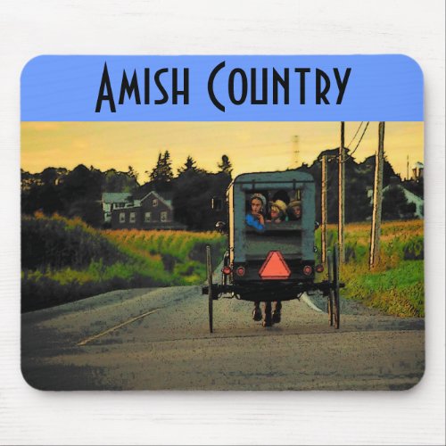Amish Country Road Mousepad