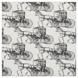 Amish Couple in Buggy Thunder_Cove Fabric
