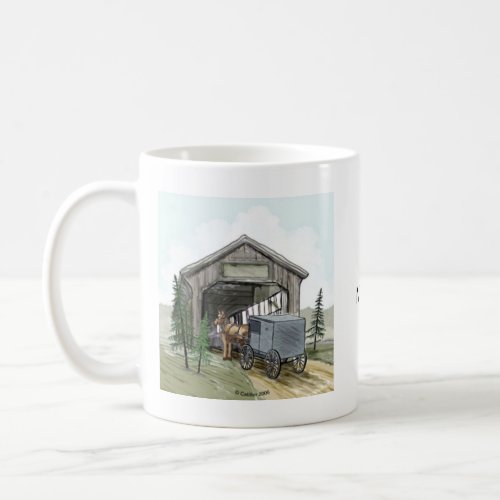 Amish Covered Bridge Coffee Mug