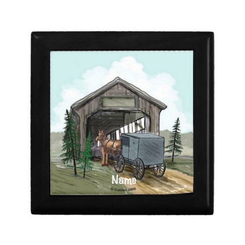 Amish Covered Bridge Gift Box