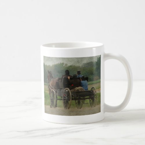 Amish Family Outing Coffee Mug