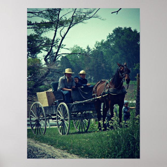 Amish Family Poster (Front)