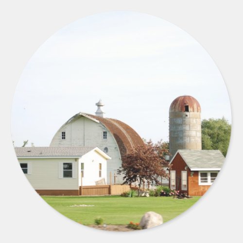 Amish Farm Classic Round Sticker