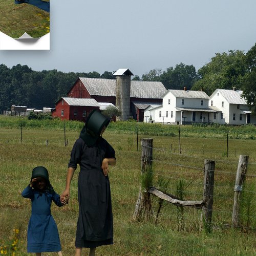 Amish Farm Life Poster