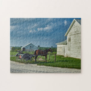 Amish Farm - So Peaceful! Puzzle