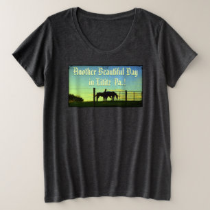 Amish Farms Lititz Pa. Visit Lititz! Plus Size T-Shirt