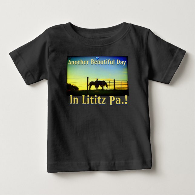Amish Farms Lititz Pa. Visit Lititz! Toddlers Baby T-Shirt (Front)