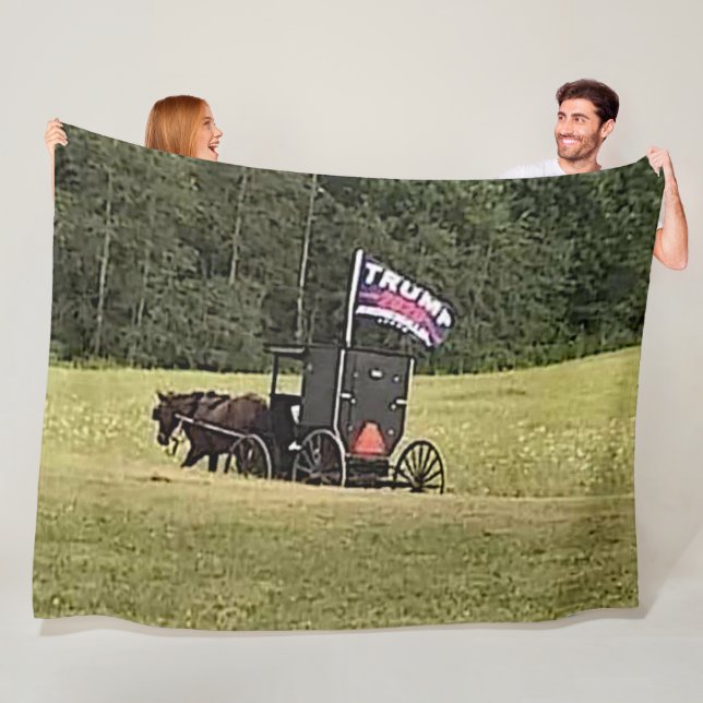 AMISH for TRUMP Fleece Blanket (In Situ)
