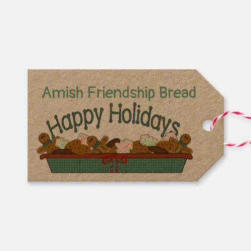 Amish Friendship Bread with Instructions Gift Tags