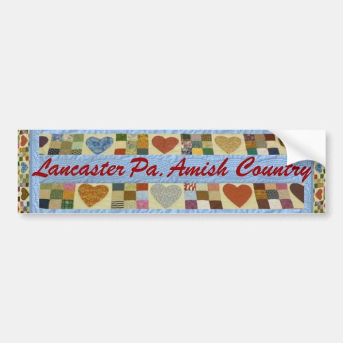 Amish Gift Lancaster County Bumper Sticker