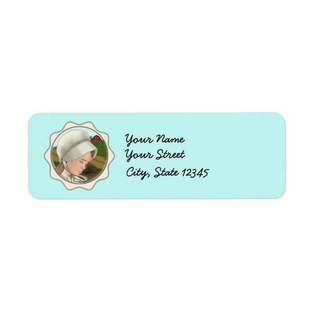 Amish Girl Bonnet  labels (Front)
