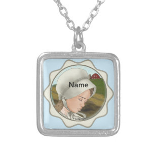 Amish Girl Bonnet necklace