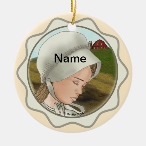 Amish Girl Bonnet ornament