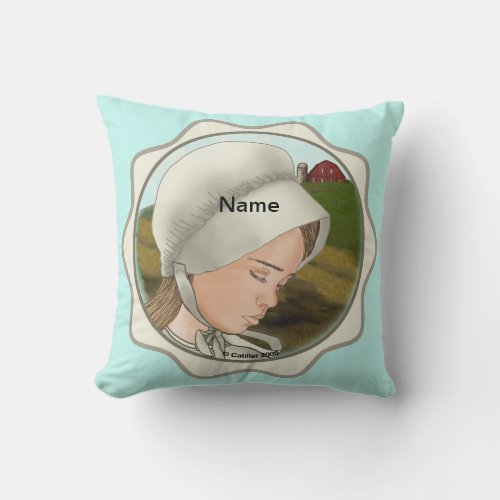 Amish Girl Bonnet pillow