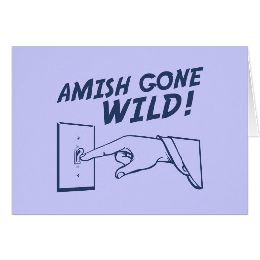 Amish Gone Wild! Cards (Front Horizontal)