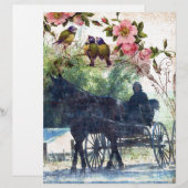 Amish Horse and Buggy Birdie Texture (Front/Back)