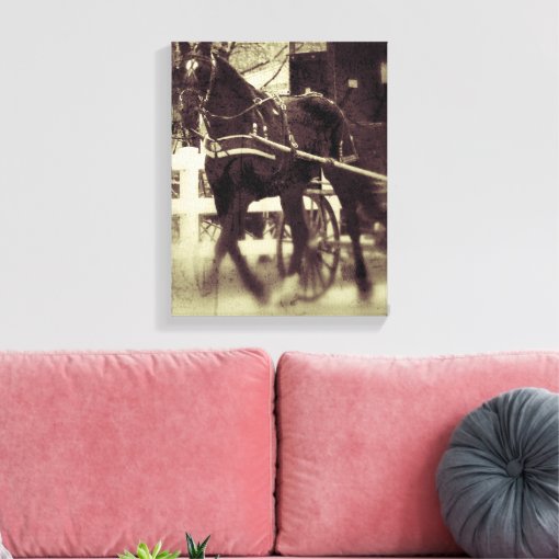 Amish Horse and Buggy Canvas Print | Zazzle