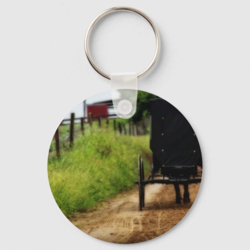 Amish Horse And Buggy Keychain