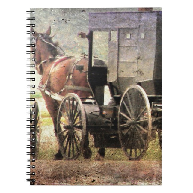 Amish Horse and Buggy Notebook (Front)