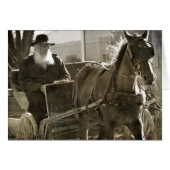 Amish Horse Being Silly With Tongue Stuck Out (Front Horizontal)