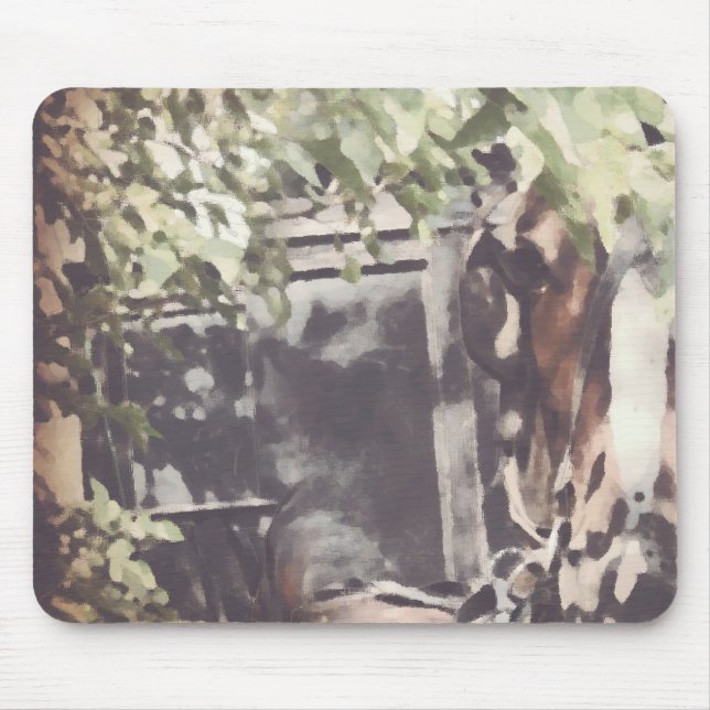 Amish horse mouse pad (Front)