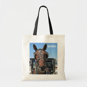 Amish Horse Smile! Tote Bag