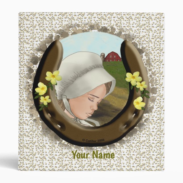 Amish Horseshoe Girl  binder (Front)