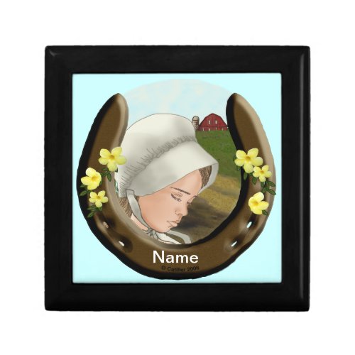 Amish Horseshoe Girl Gift Box