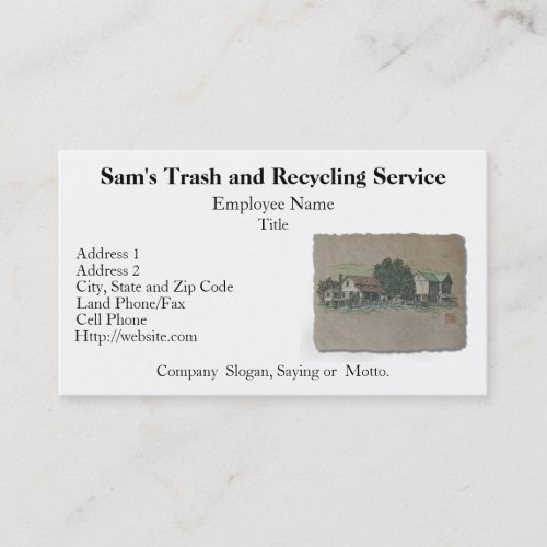 Amish House  Barn Business Card