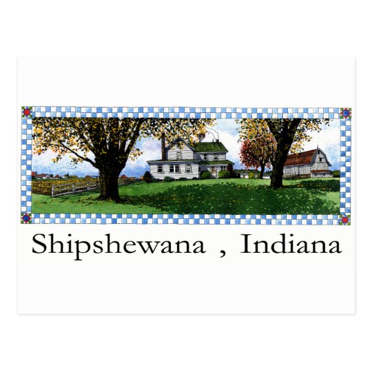 Amish House Shipshewana Indiana Postcard Zazzle