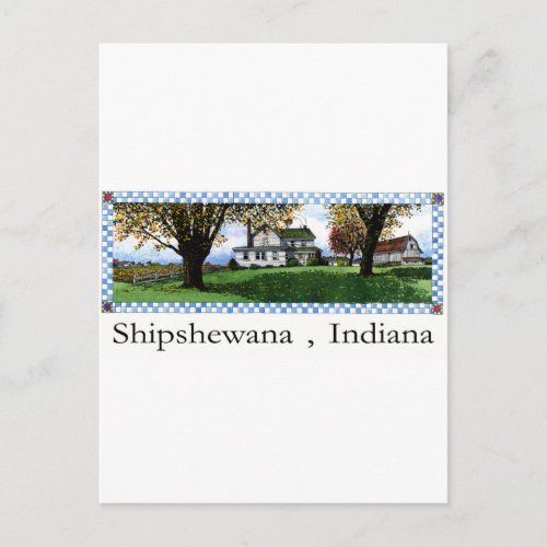 Amish House Shipshewana Indiana Postcard