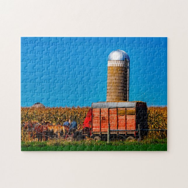 Amish  Indiana. Jigsaw Puzzle (Horizontal)