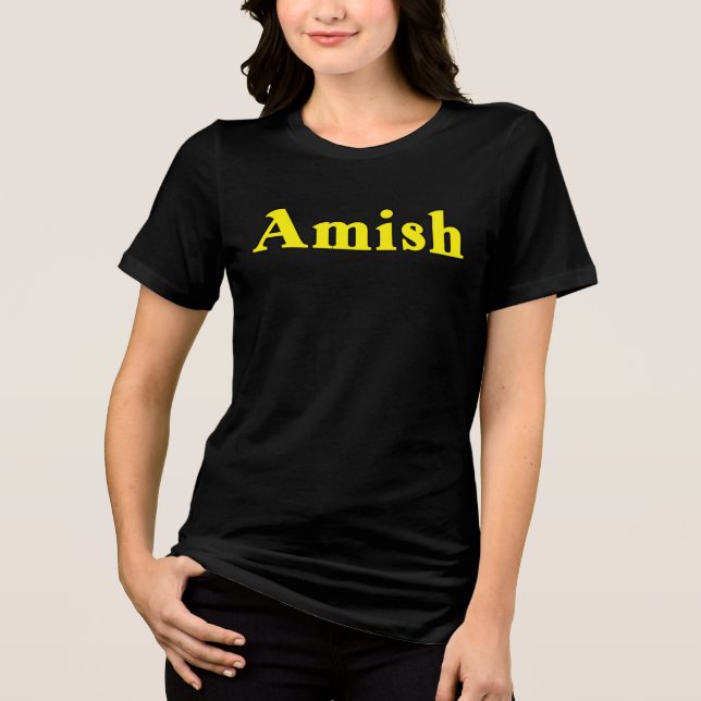 Amish Ladies Tri-Blend Shirt (Front)