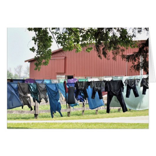 Amish Laundry Cards (Front Horizontal)