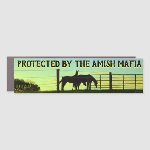 Amish Mafia Protected Car Magnet