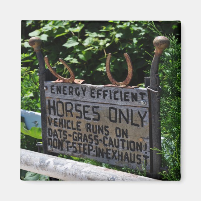 Amish Parking Sign Magnet (Front)