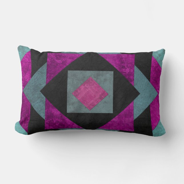 Amish Quilt Pattern Pillow (Front)