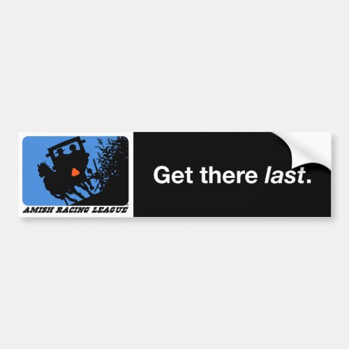 Amish Racing League bumper sticker