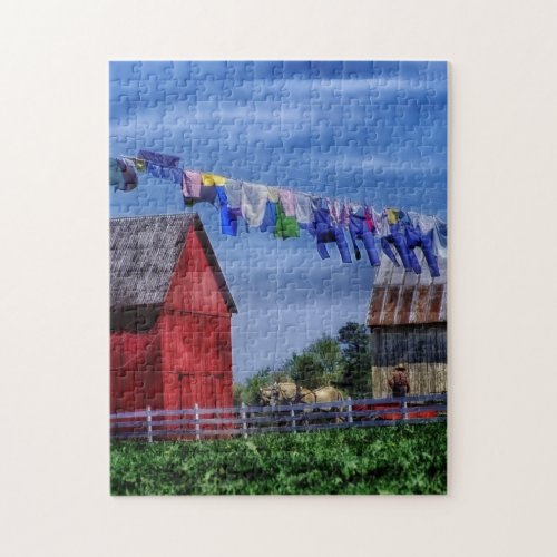 Amish Red Barn Puzzle