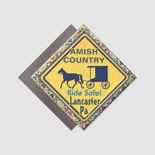 Amish Ride Safe Lancaster Lititz Car Magnet