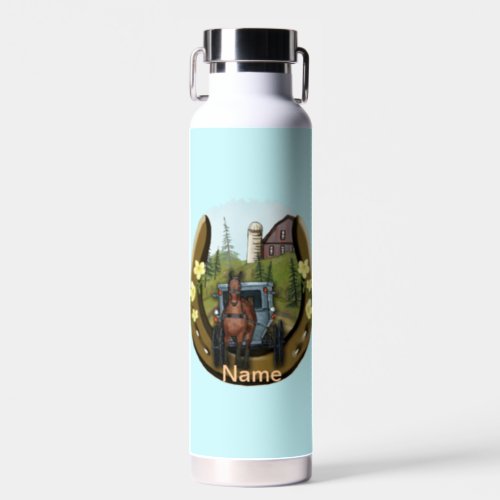 Amish Road Trip custom name  Water Bottle