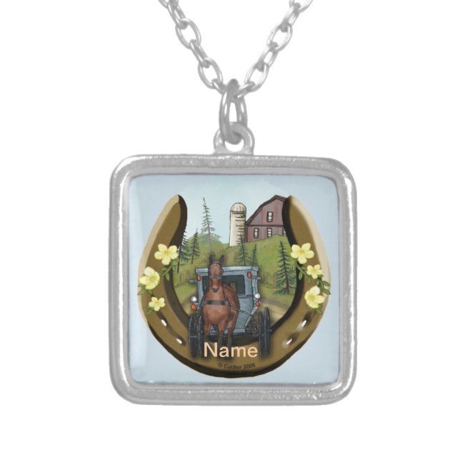 Amish Road Trip necklace (Front)