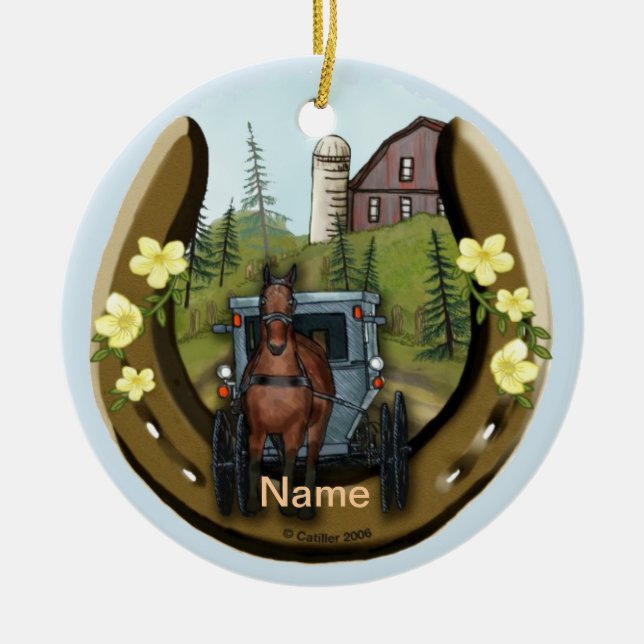 Amish Road Trip ornament   (Front)